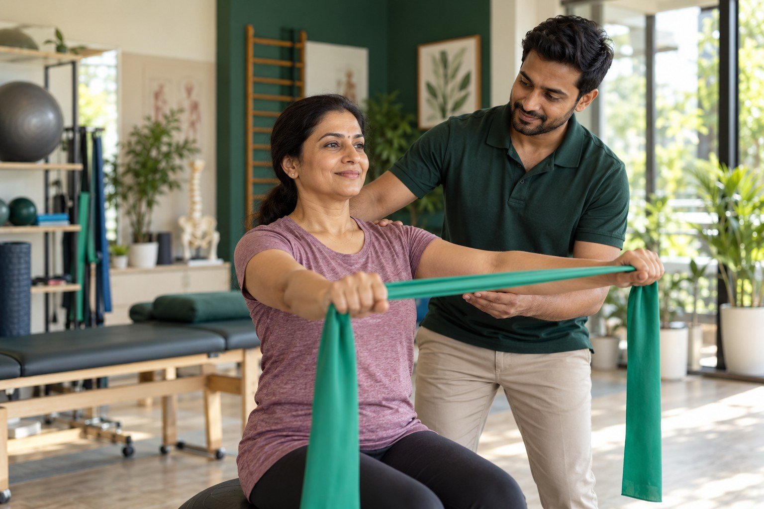 Illustrative physiotherapy training